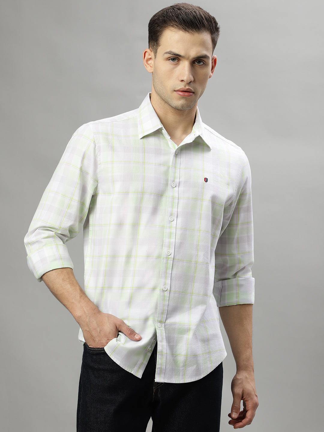 Iconic Multi Checked Regular Fit Shirt