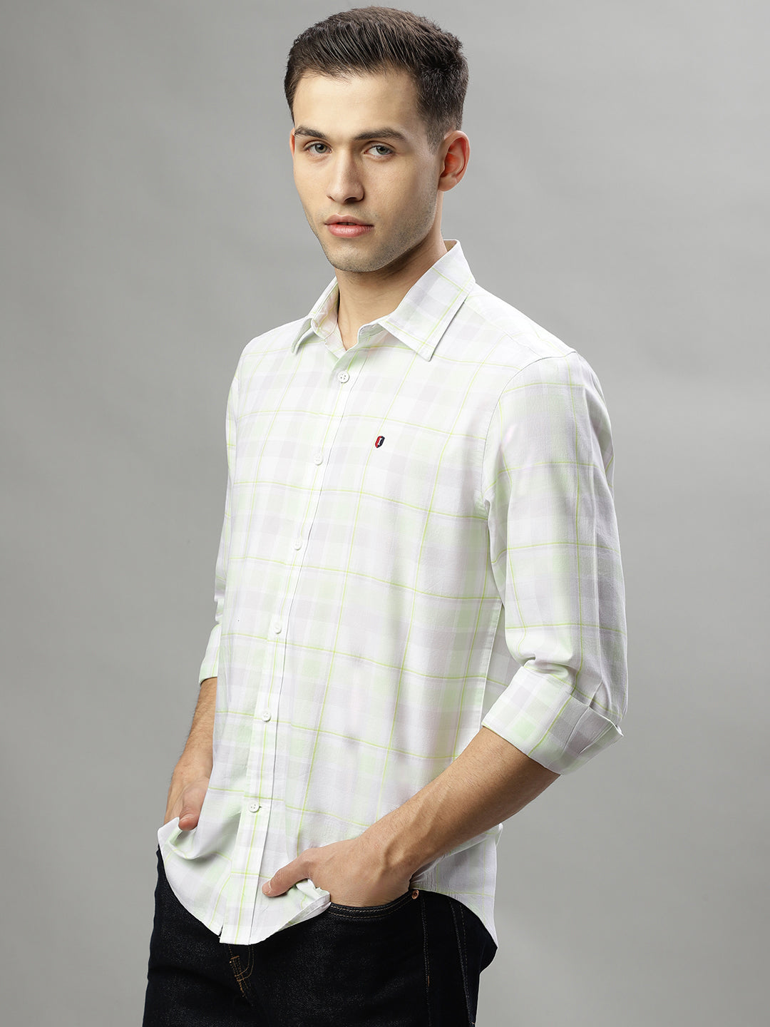 Iconic Multi Checked Regular Fit Shirt