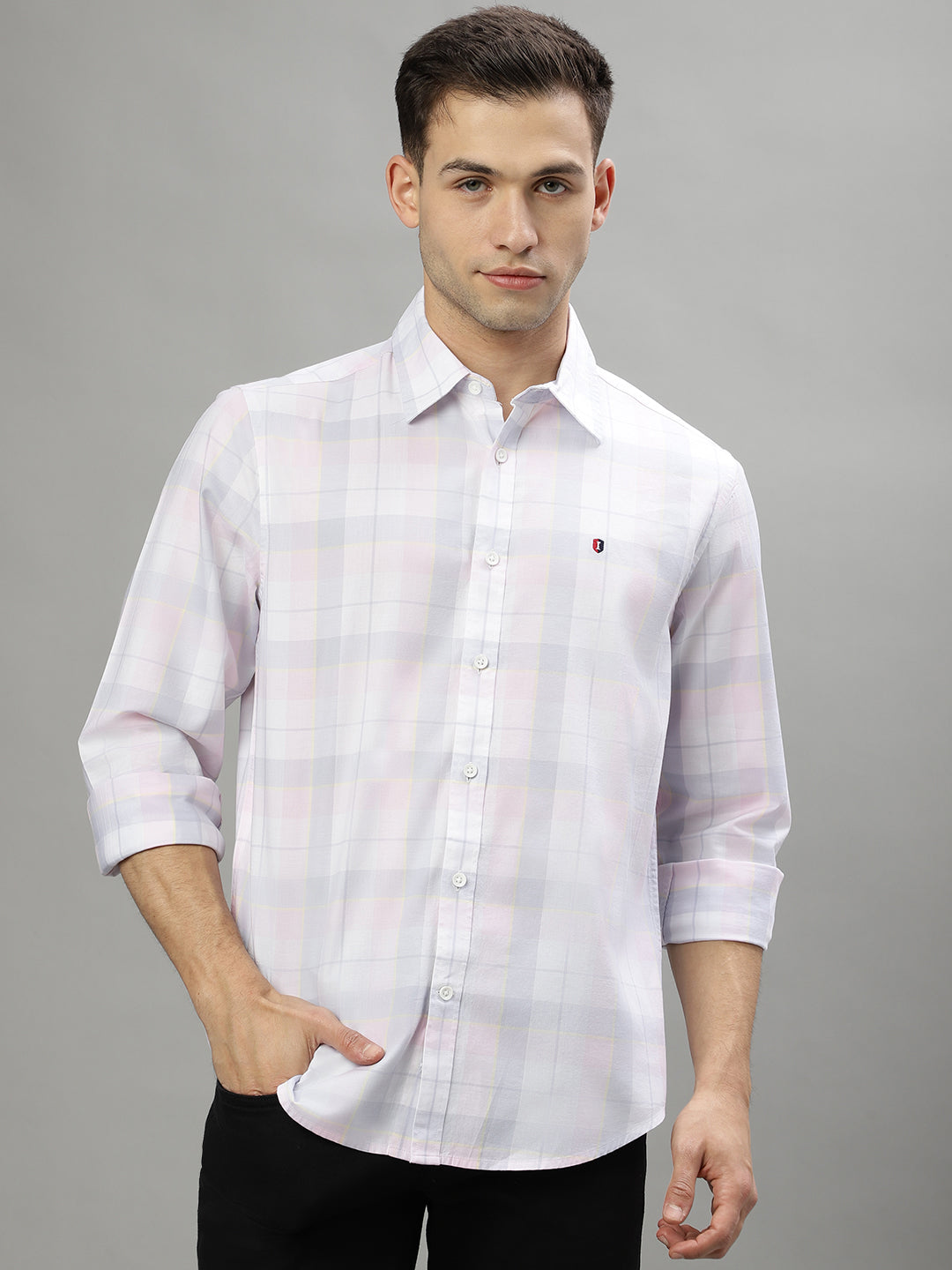 Iconic Multi Checked Regular Fit Shirt