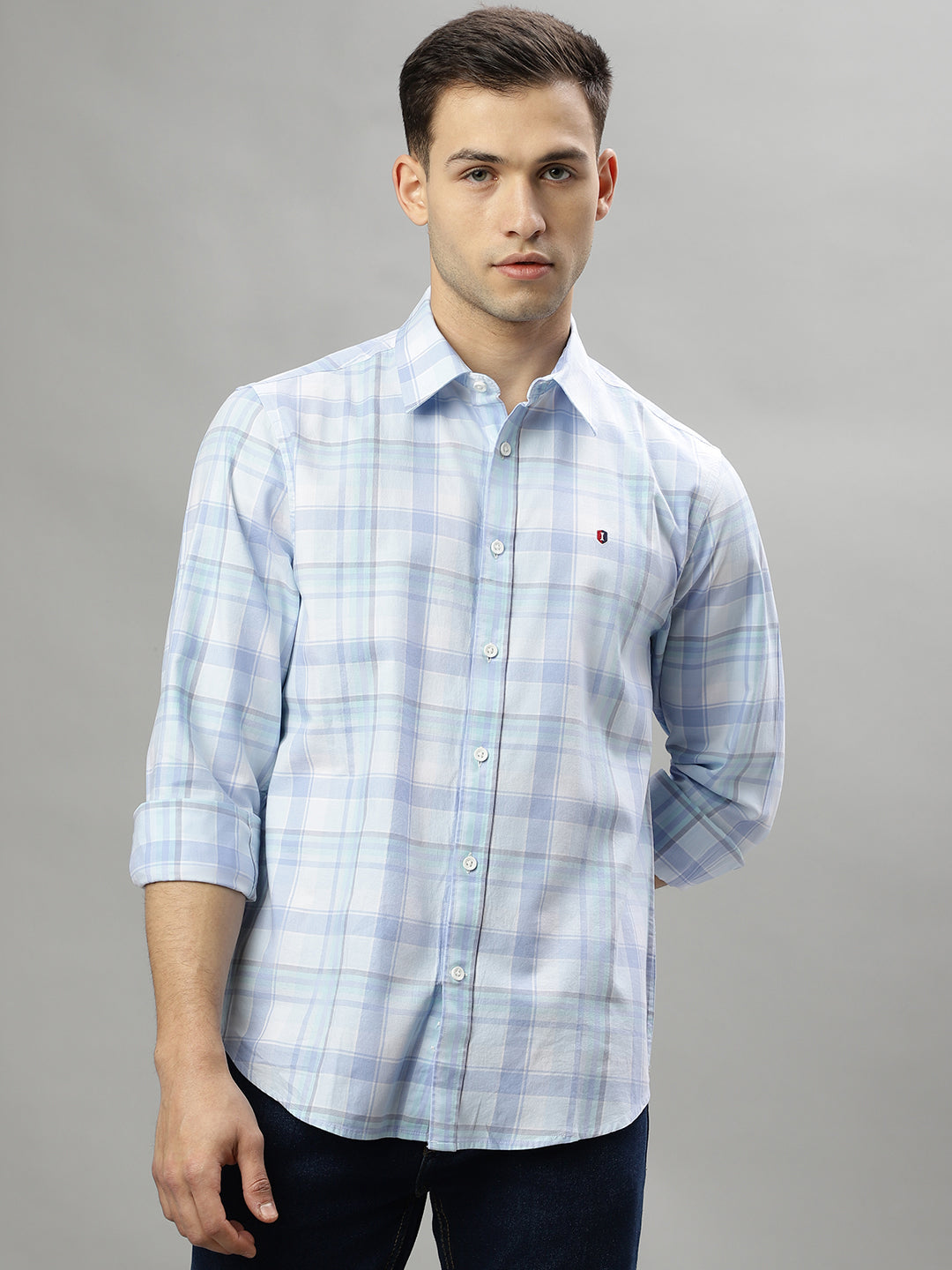 Iconic Multicolor Fashion Checked Regular Fit Shirt