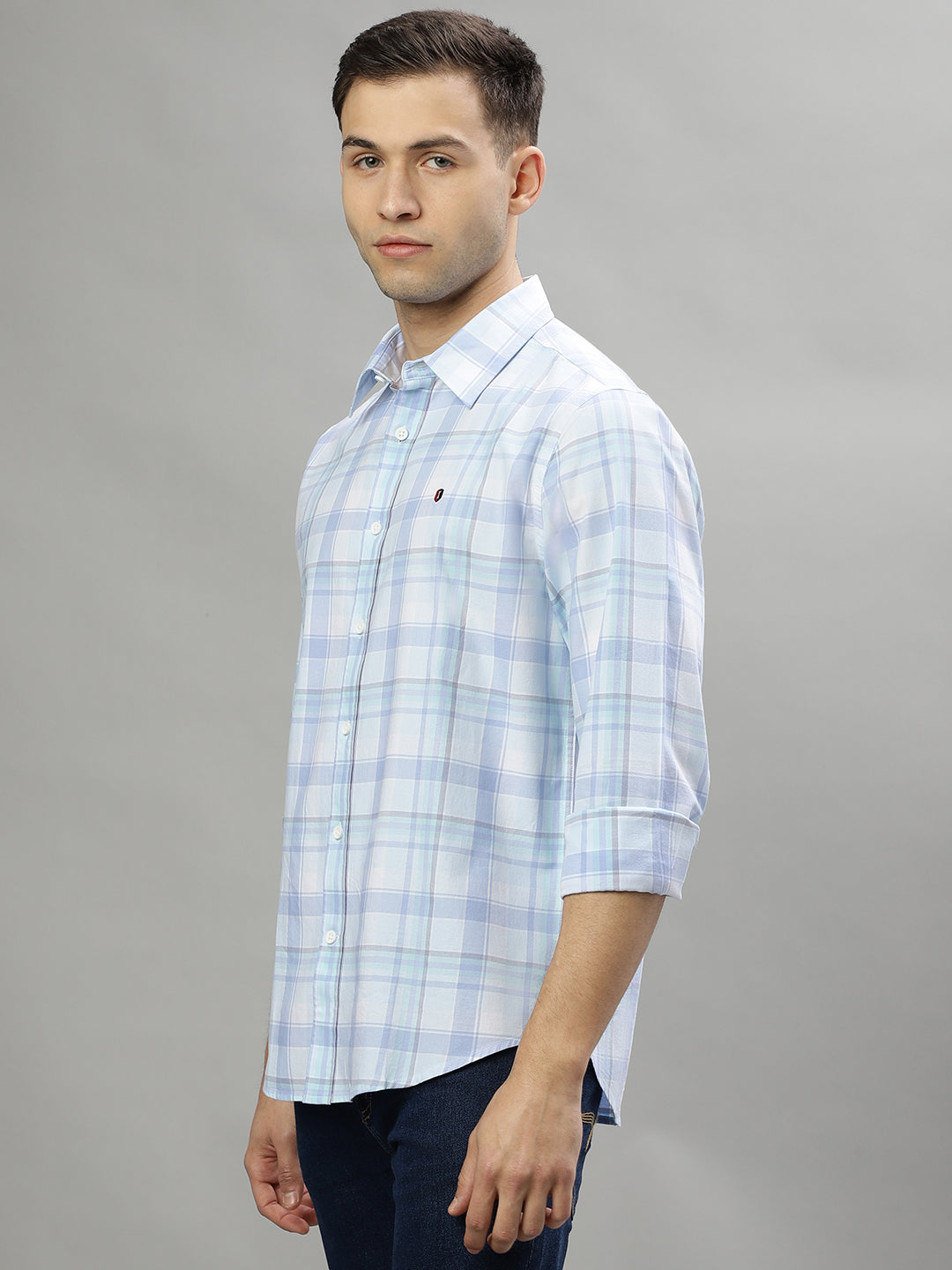 Iconic Multicolor Fashion Checked Regular Fit Shirt