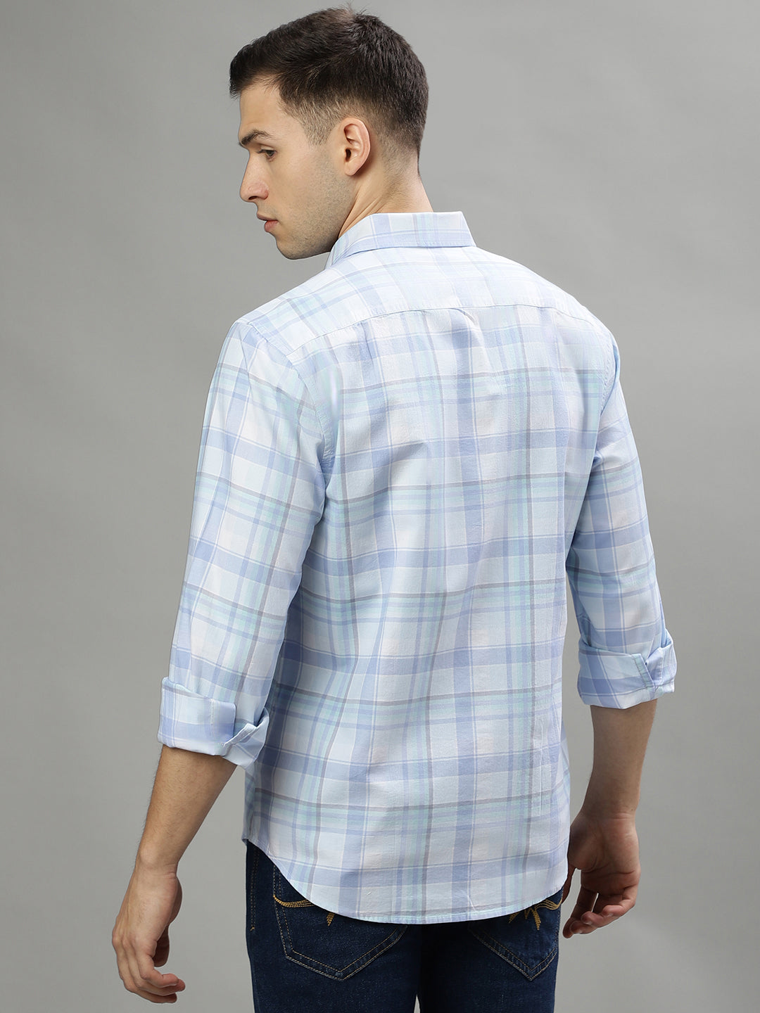 Iconic Multicolor Fashion Checked Regular Fit Shirt