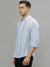 Iconic Blue Fashion Striped Regular Fit Shirt