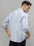 Iconic Blue Fashion Striped Regular Fit Shirt