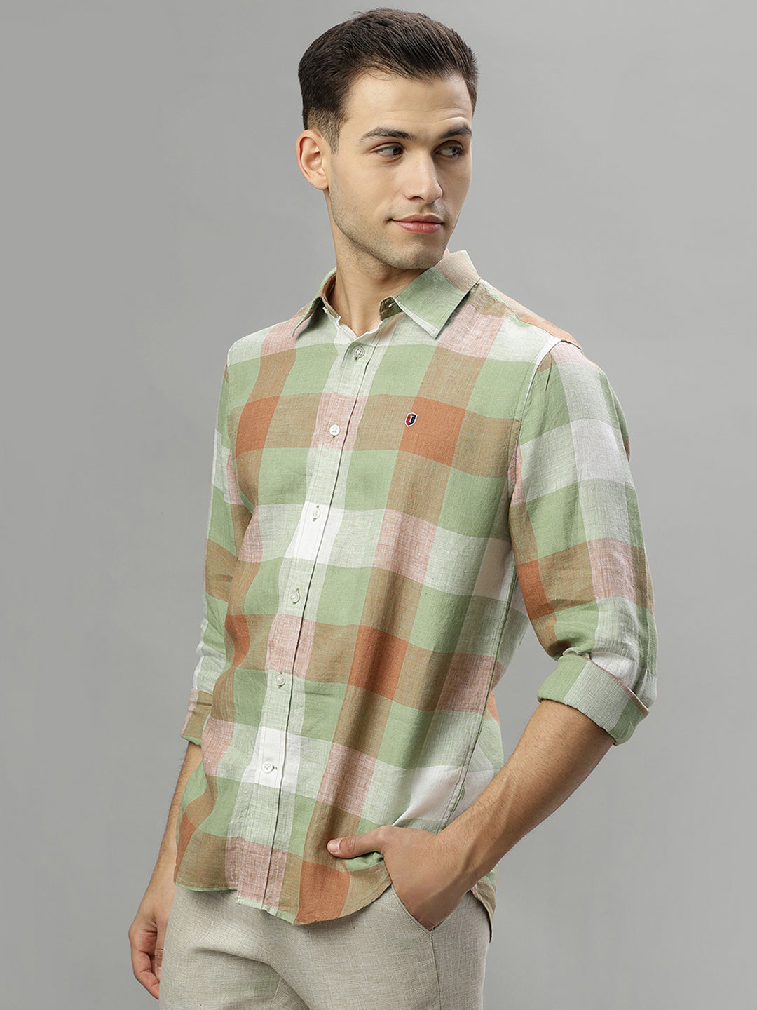 Iconic Multi Checked Regular Fit Shirt