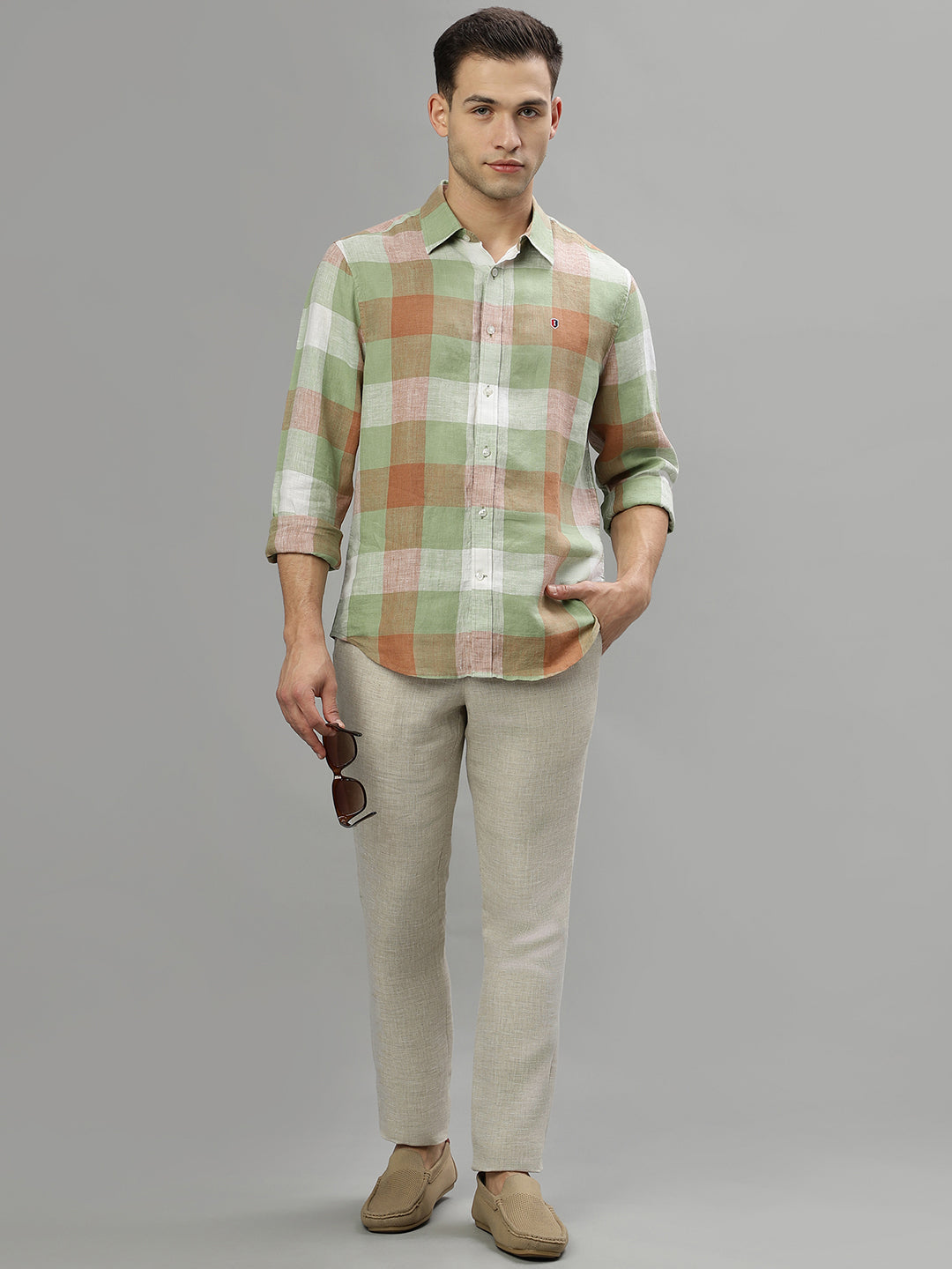 Iconic Multi Checked Regular Fit Shirt