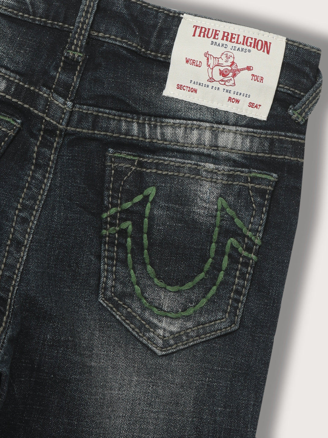 True Religion Kids Blue Regular Fit Distressed Jeans