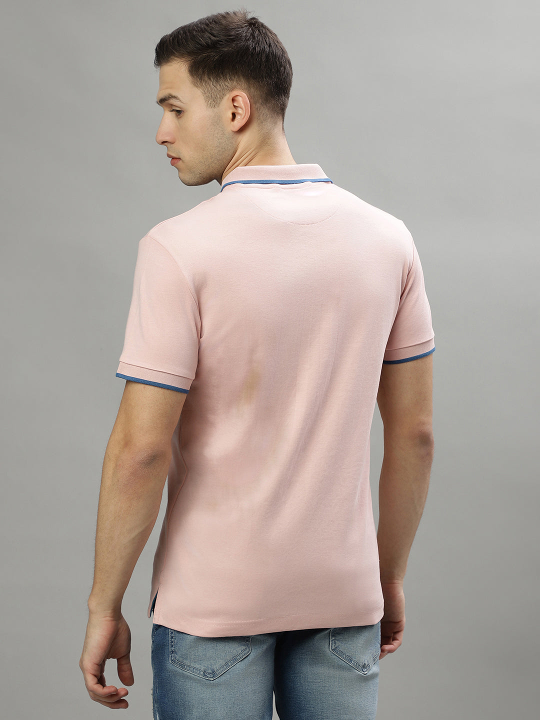 Iconic Pink Logo Regular Fit Polo T-Shirt