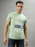 Iconic Green Printed Regular Fit T-Shirt