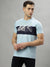 Iconic Blue Printed Regular Fit T-Shirt