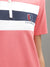 Iconic Women Coral Colour blocked Collar Dress