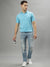 Iconic Blue Striped Regular Fit Polo T-Shirt