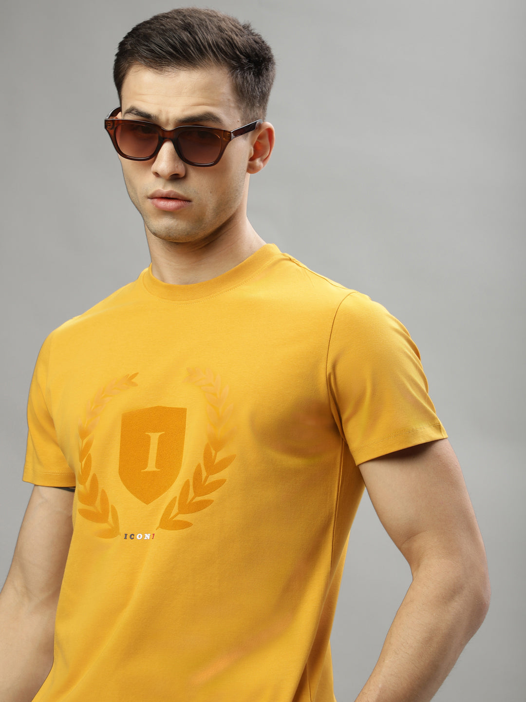 Iconic Mustard Logo Regular Fit T-Shirt