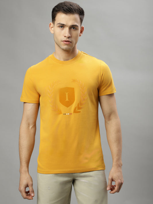 Iconic Mustard Logo Regular Fit T-Shirt