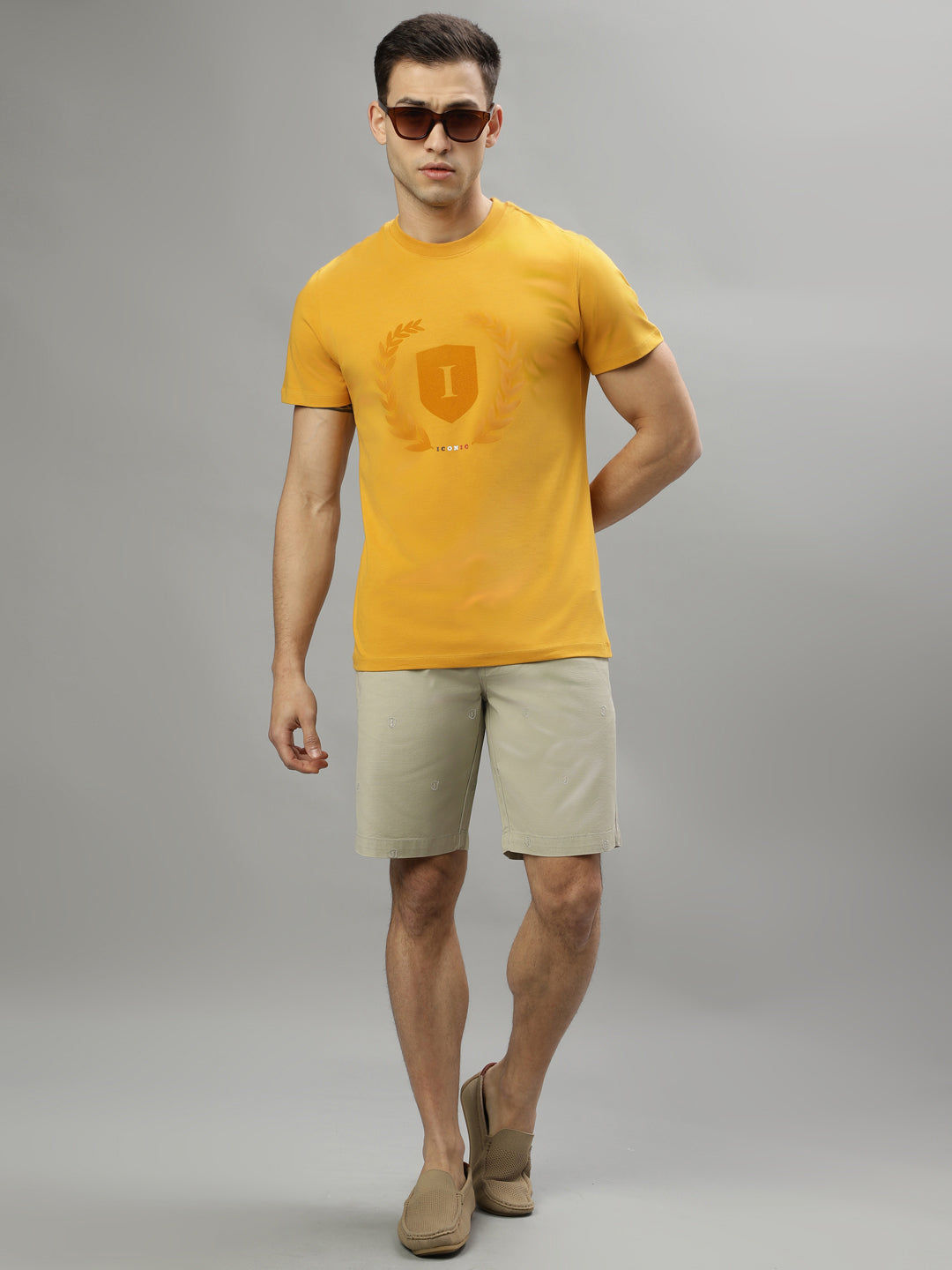 Iconic Mustard Logo Regular Fit T-Shirt