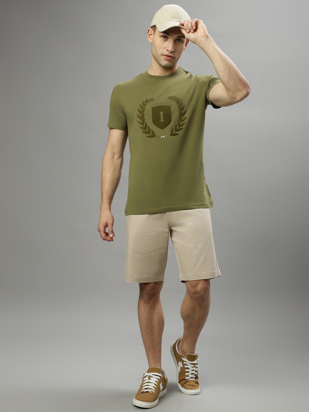 Iconic Olive Logo Regular Fit T-Shirt