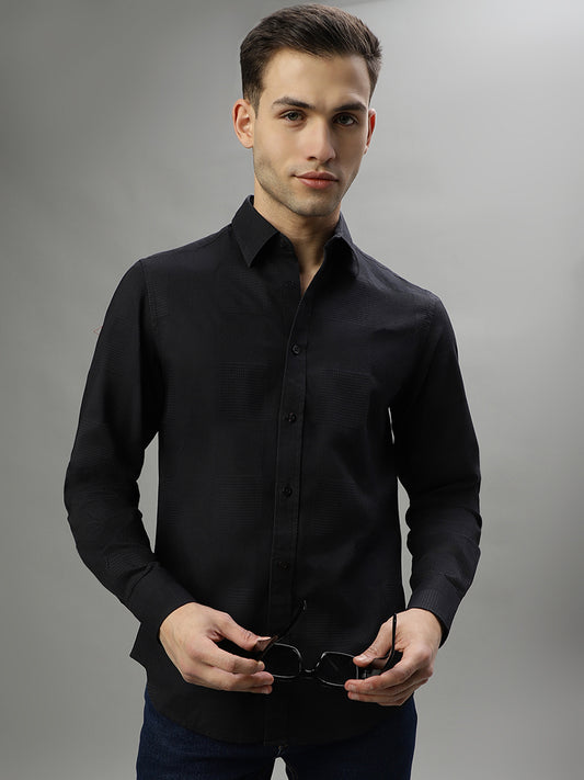 Iconic Black Slim Fit Shirt