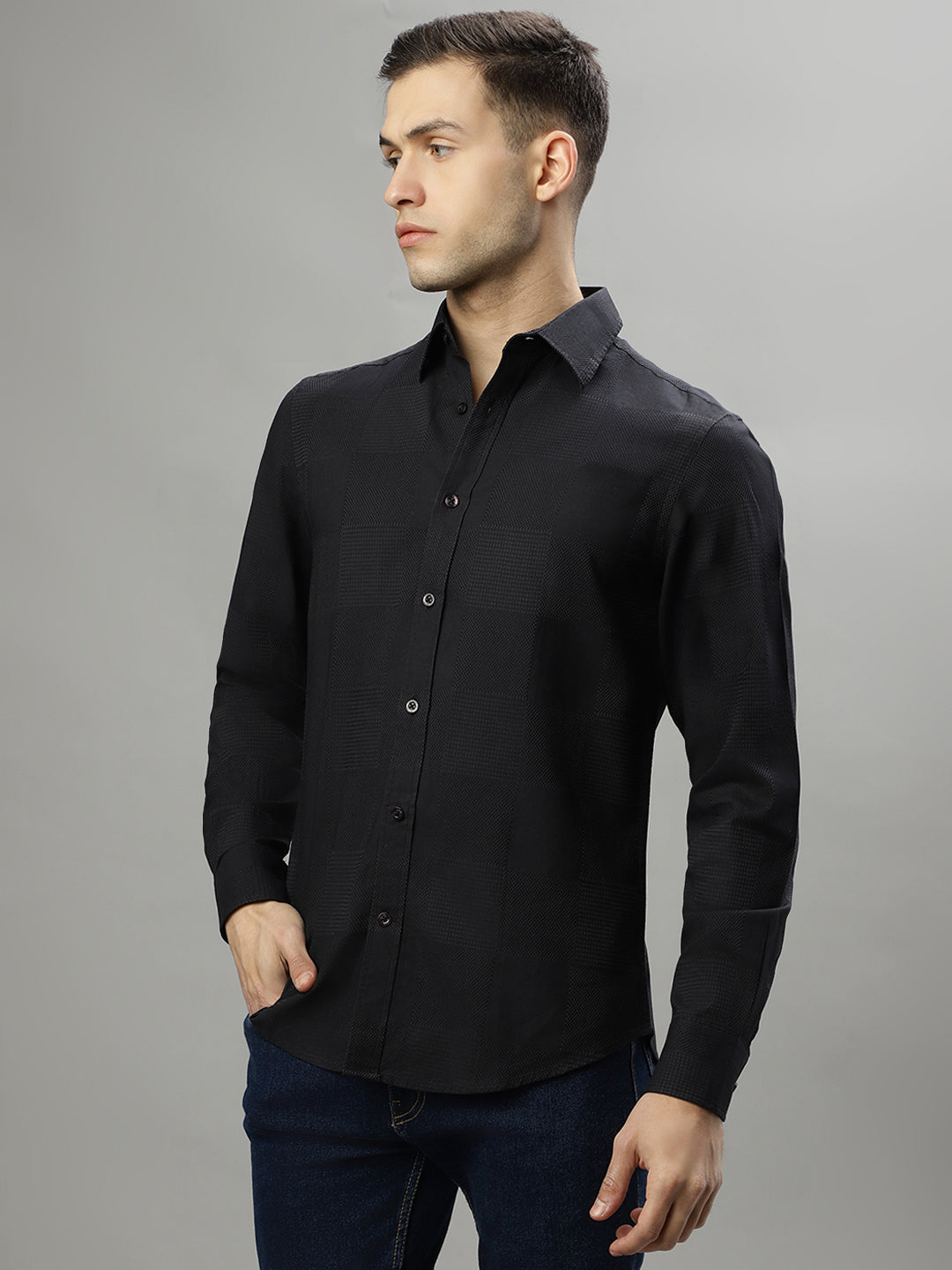 Iconic Black Slim Fit Shirt