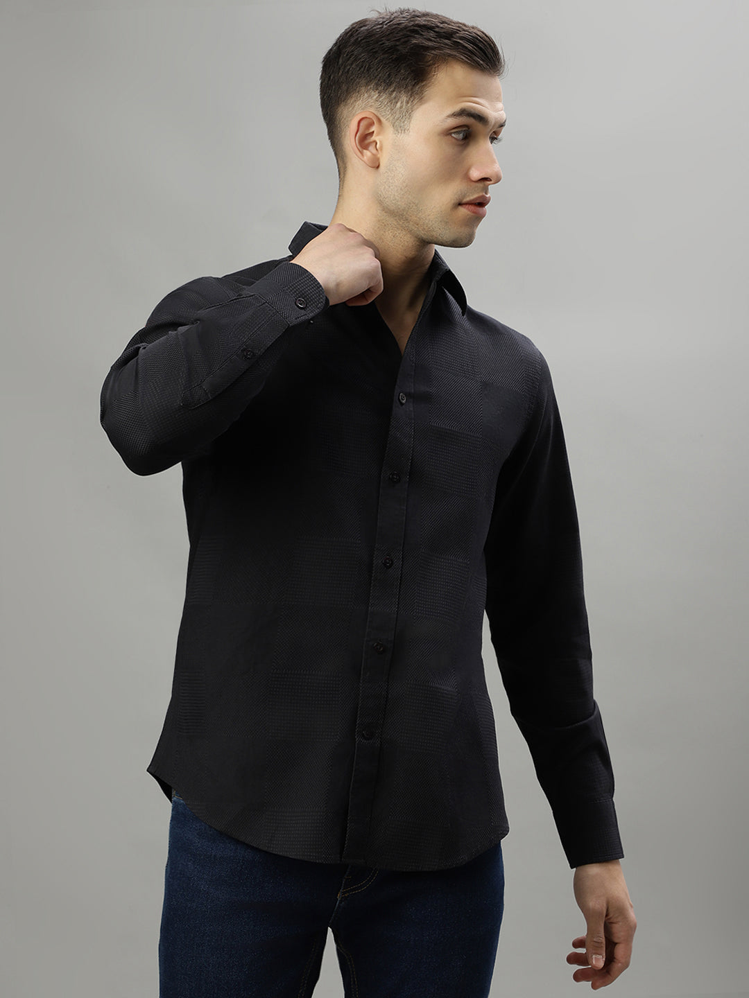 Iconic Black Slim Fit Shirt