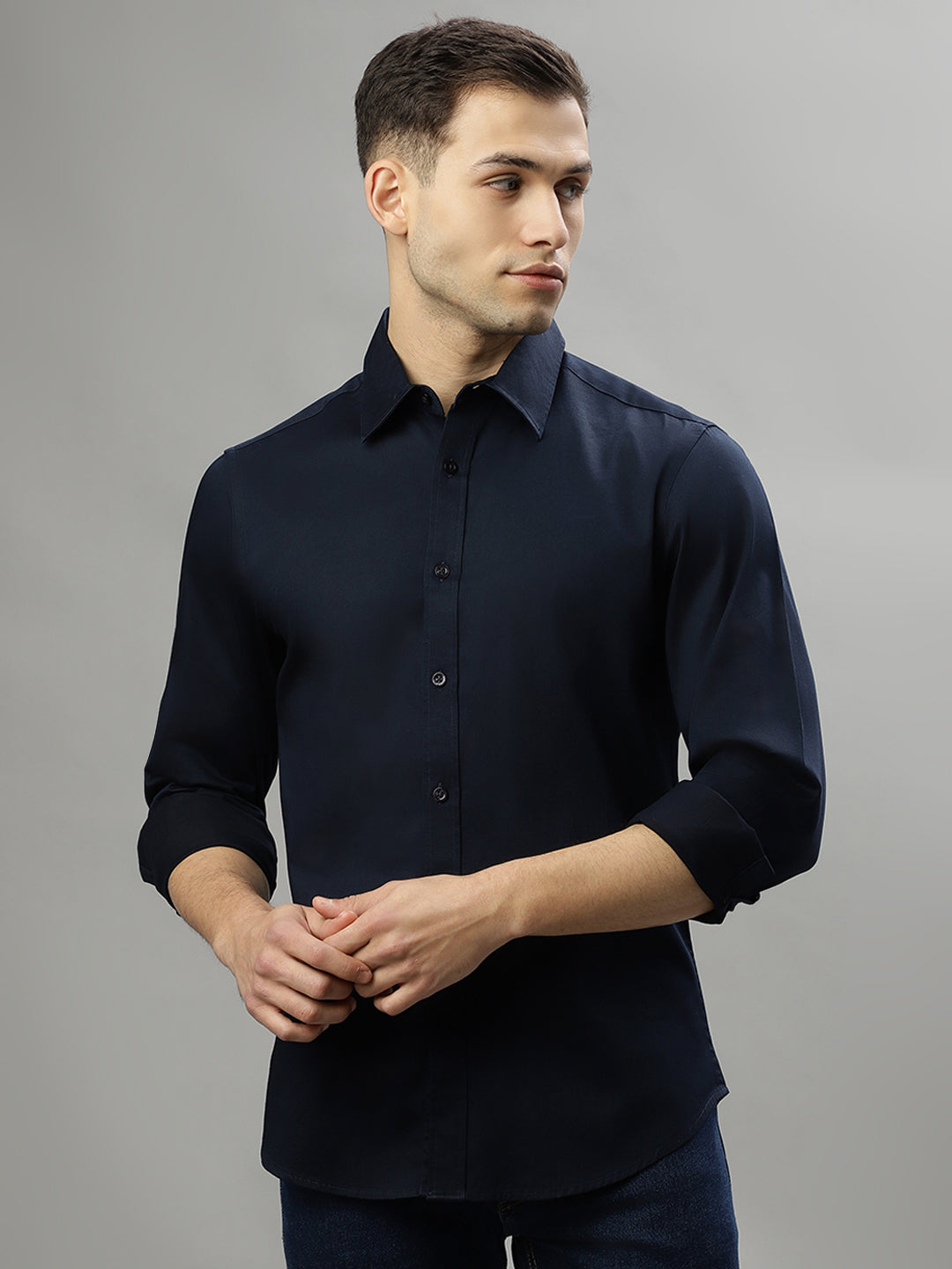 Iconic Blue Fashion Slim Fit Shirt