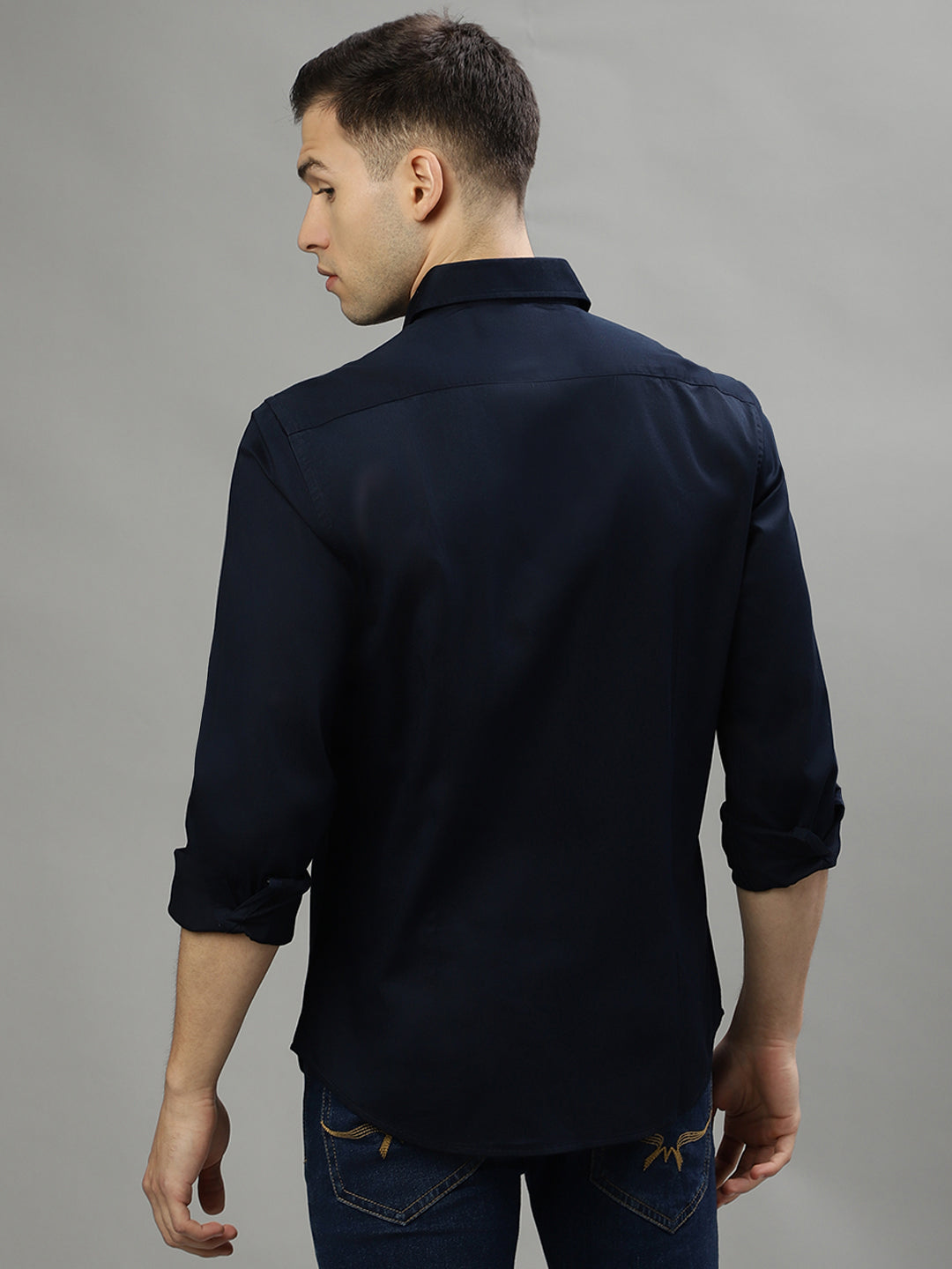 Iconic Blue Fashion Slim Fit Shirt