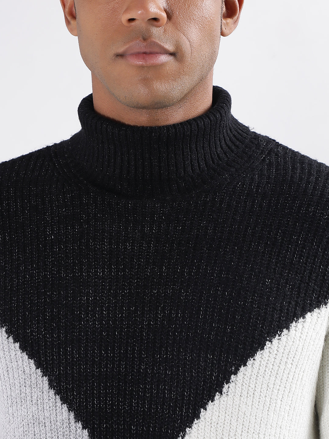 Mens roll neck online sweatshirt