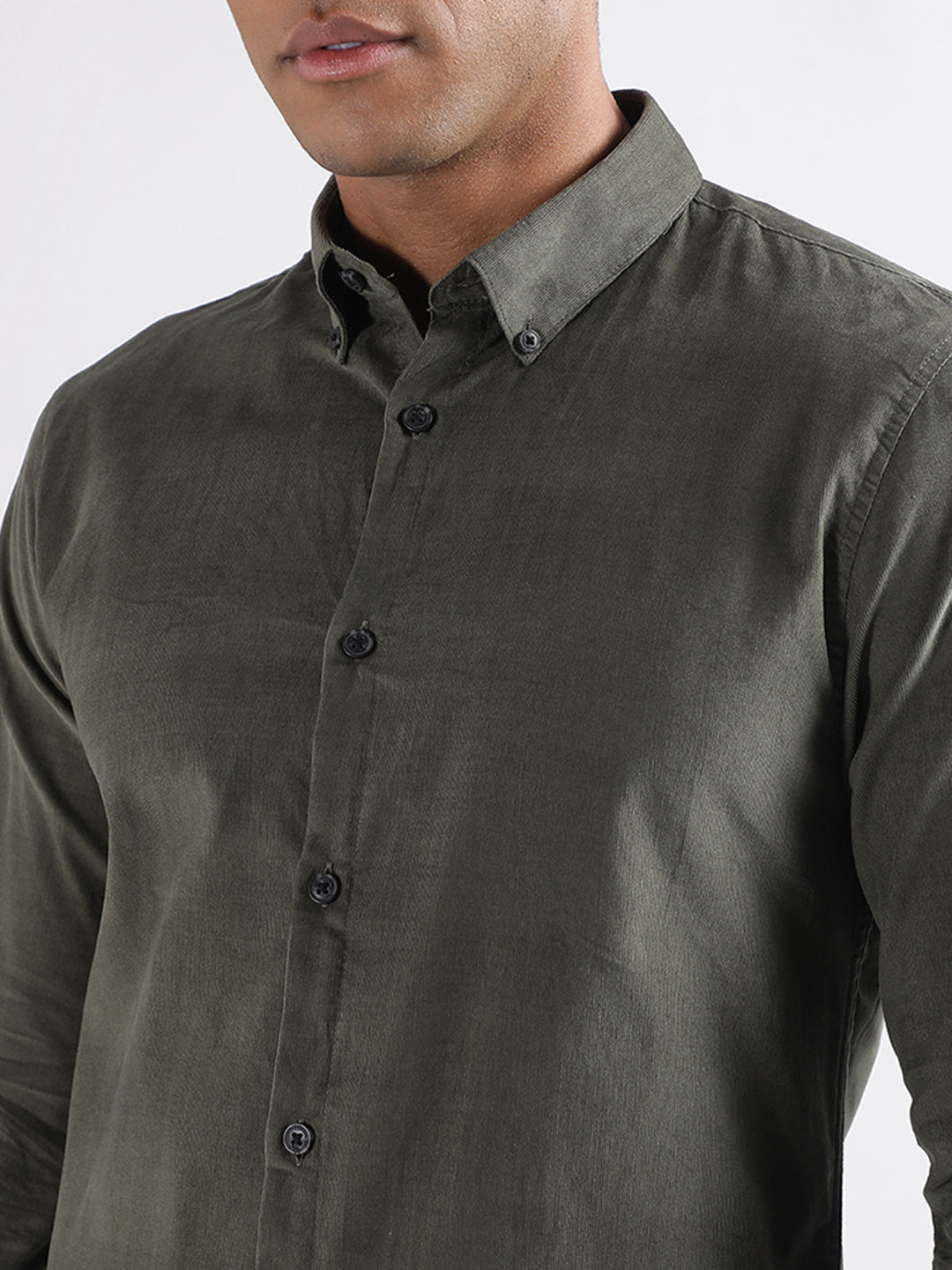 Lindbergh Olive Slim Fit Shirt