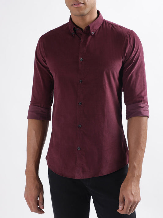 Lindbergh Burgundy Slim Fit Shirt