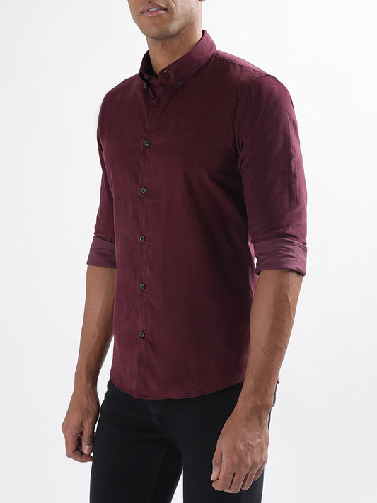 Lindbergh Burgundy Slim Fit Shirt