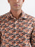 Lindbergh Burgundy Printed Slim Fit Shirt