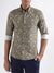 Lindbergh Beige Printed Slim Fit Shirt