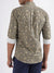 Lindbergh Beige Printed Slim Fit Shirt