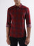 Lindbergh Burgundy Checked Slim Fit Shirt