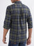 Lindbergh Olive Checked Relaxed Fit Shirt