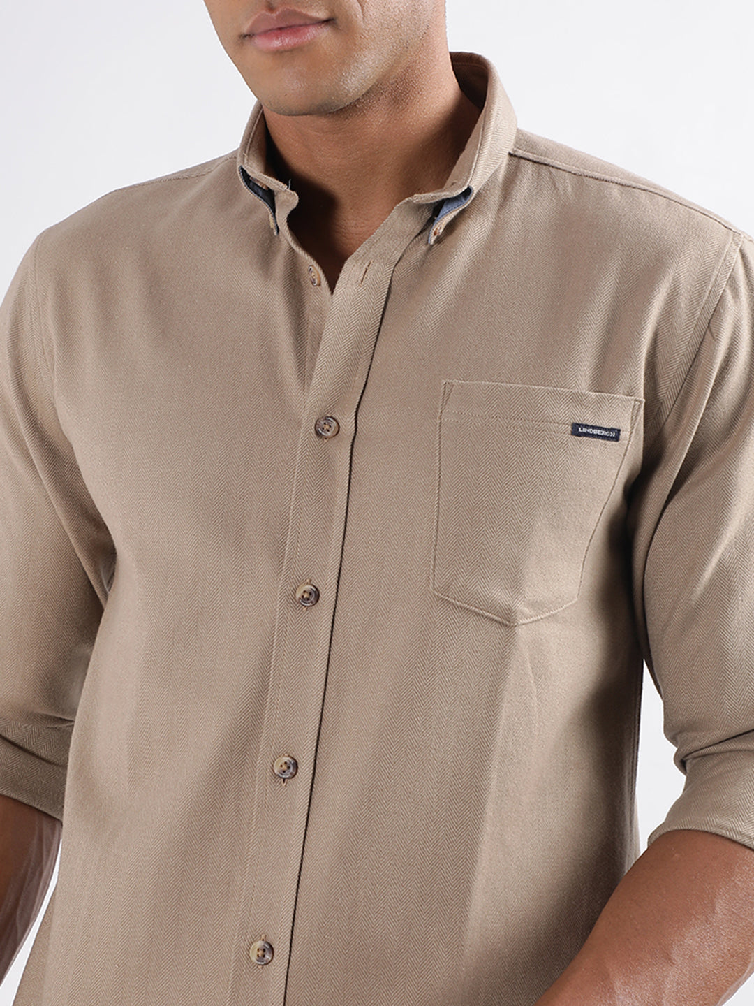 Lindbergh Brown Relaxed Fit Shirt