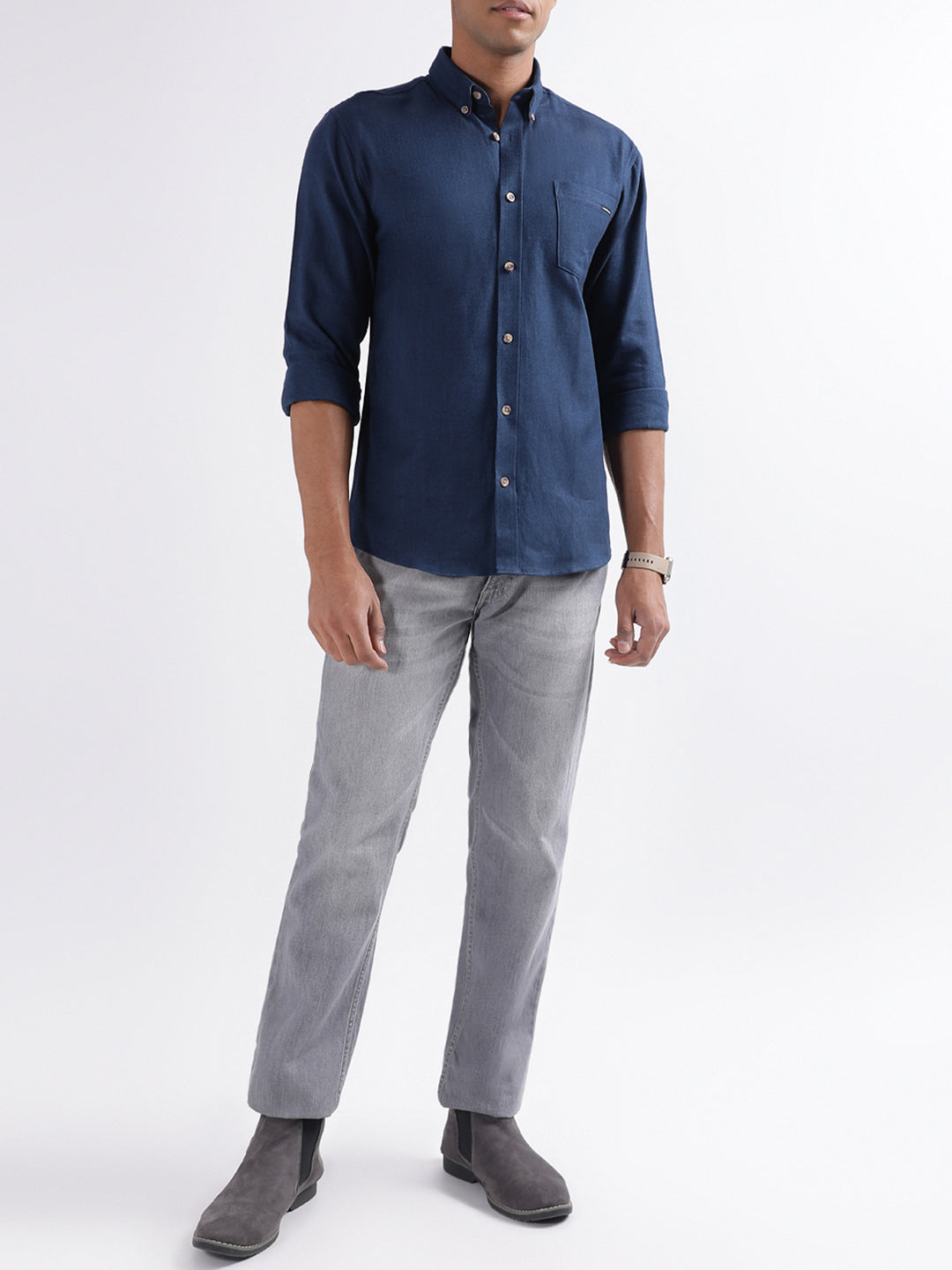 Lindbergh Blue Relaxed Fit Shirt