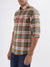 Lindbergh Olive Checked Relaxed Fit Shirt