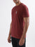 Lindbergh Burgundy Relaxed Fit T-Shirt