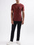 Lindbergh Burgundy Relaxed Fit T-Shirt