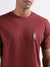 Lindbergh Burgundy Relaxed Fit T-Shirt