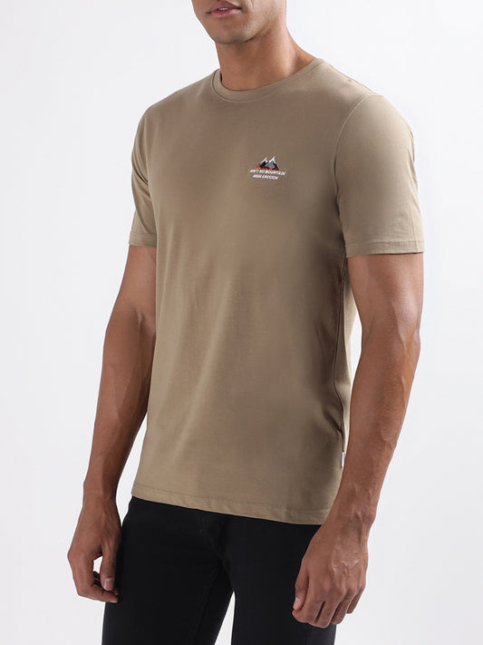 Lindbergh Brown Relaxed Fit T-Shirt