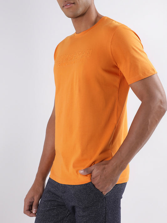 Lindbergh Rust Logo Relaxed Fit T-Shirt