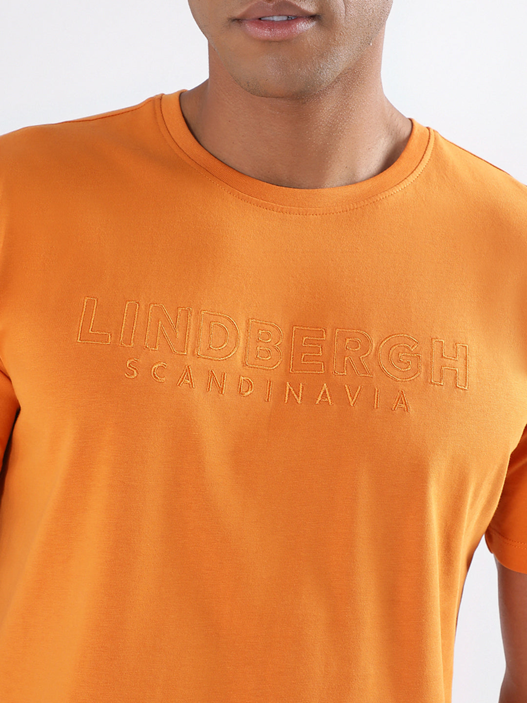 Lindbergh Rust Logo Relaxed Fit T-Shirt