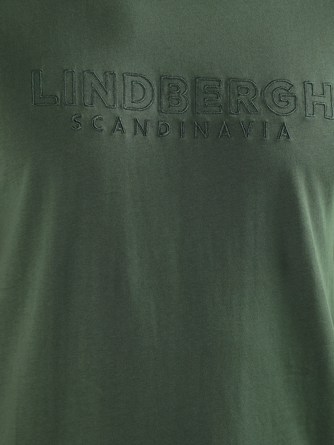 Lindbergh Green Logo Relaxed Fit T-Shirt