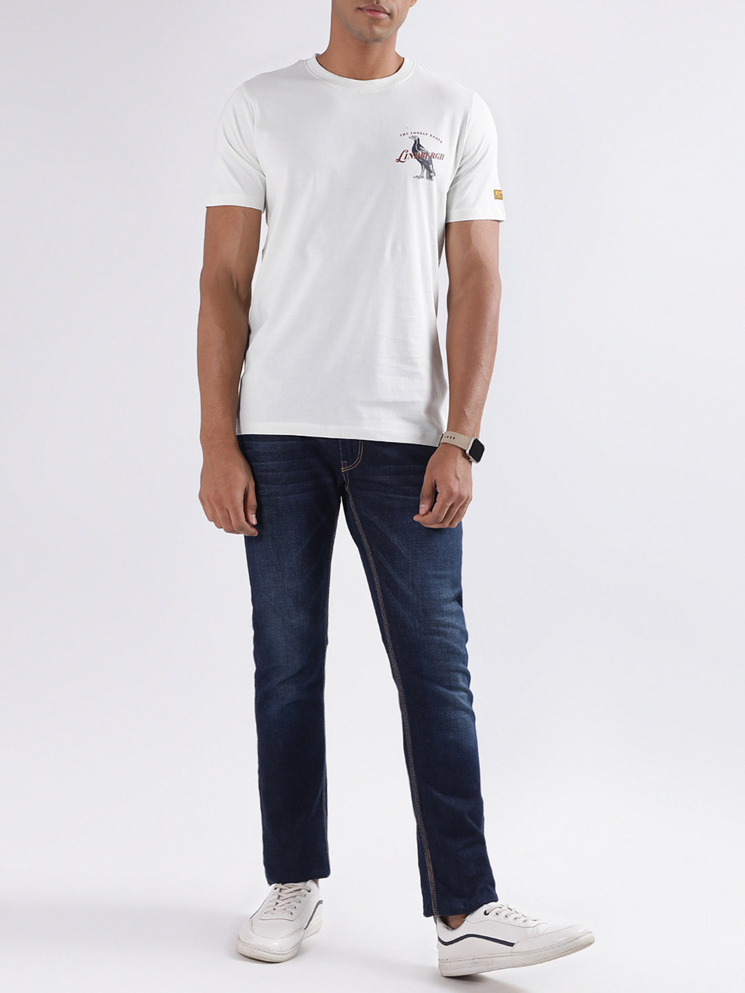 Lindbergh White Relaxed Fit T-Shirt