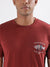 Lindbergh Maroon Relaxed Fit T-Shirt