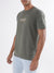 Lindbergh Olive Logo Relaxed Fit T-Shirt