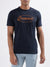 Lindbergh Blue Logo Relaxed Fit T-Shirt