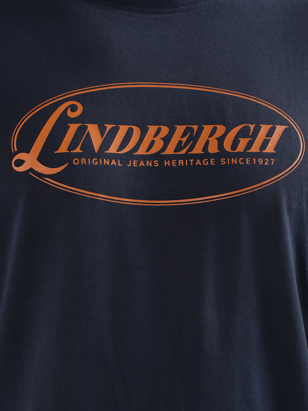 Lindbergh Blue Logo Relaxed Fit T-Shirt