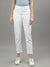 Iconic Women White Solid Slim Straight Fit Jeans